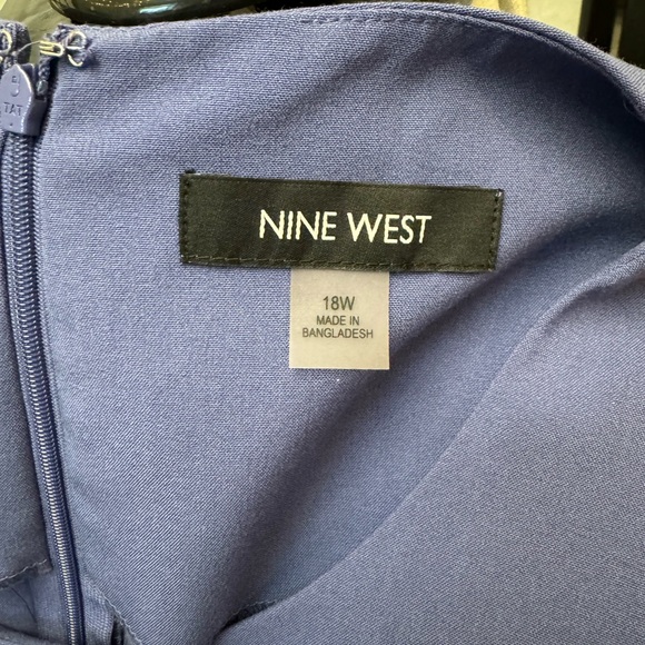 Nine West Pleated Peplum Top 18w - Picture 4 of 4